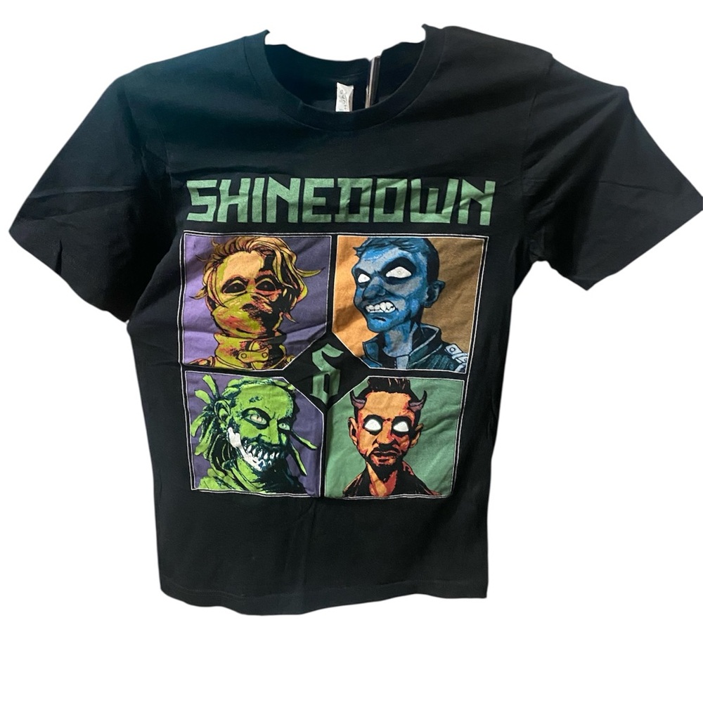 Shinedown Black Graphic T-Shirt with Bold Text